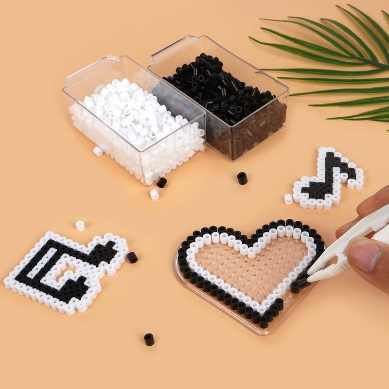 TCTHBC Fuse Beads 6000 Pieces 5mm Black Melty Iron Beads Compatible with Perler and Hama - Image 2